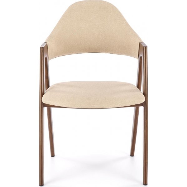 Spisestol valnøtt - Beige Spisestol valnøtt - Beige