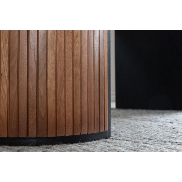 Inter ovalt spisebord - Valntt/svart