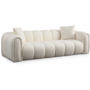 Puffy 3-seters sofa - Hvit