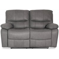 Manhattan recliner-sofa, 2-seter - Grå PU Manhattan recliner-sofa, 2-seter - Grå PU