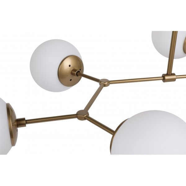 Damar taklampe 6322 - Gull/hvit Damar taklampe 6322 - Gull/hvit