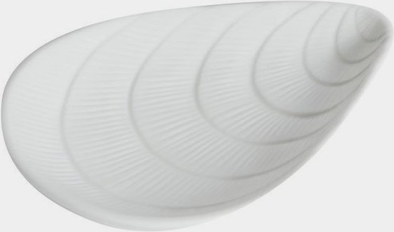 Blskjell serveringsfat 12 cm - Hvit