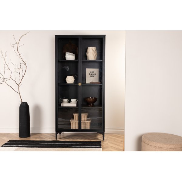 Alexander vitrineskap - Sort