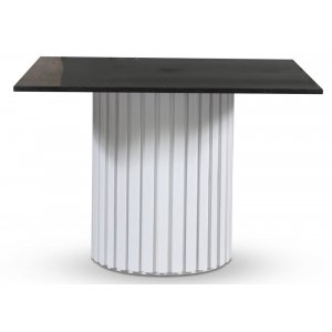 Empire spisebord - Granitt 90x90 cm / Hvit lamell trefot Empire spisebord - Granitt 90x90 cm / Hvit lamell trefot