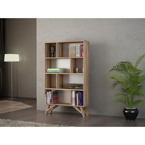 Flamingo bokhylle - Valnøtt Flamingo bokhylle - Valnøtt