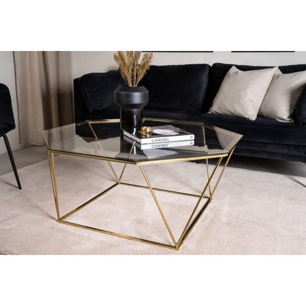 Källtorpet salongbord - Messing/glass Källtorpet salongbord - Messing/glass