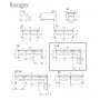 Ranger sofa med ppet avslut hyre - Cognac (Lderutseende) / EIK + Tekstilrens for mbler