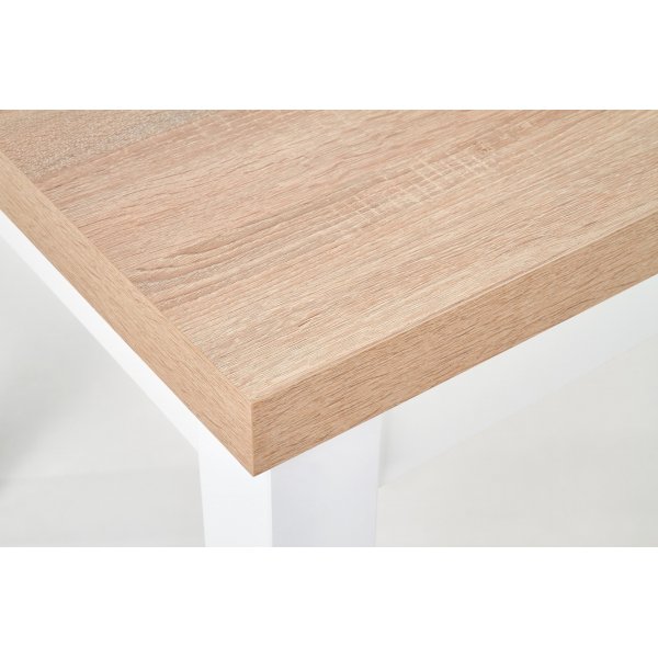 Callahan uttrekkbart spisebord 140-220 cm - Sonoma eik/hvit Callahan uttrekkbart spisebord 140-220 cm - Sonoma eik/hvit