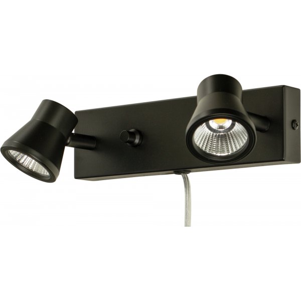 Pluto vegglampe LED - Sort Pluto vegglampe LED - Sort