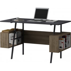 Iommi skrivebord 120x60 cm - Antrasitt/valntt
