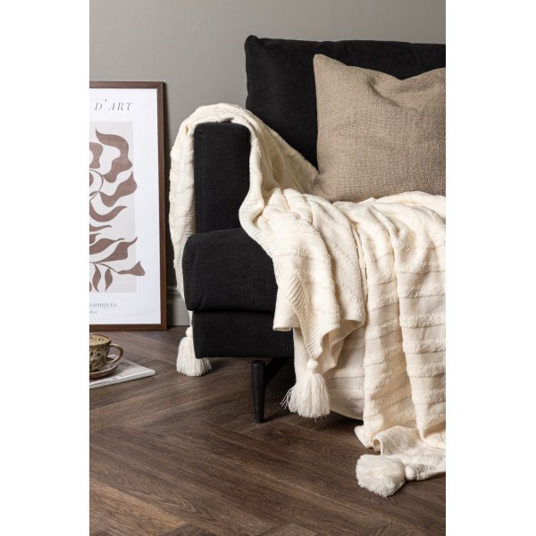 Lo pledd, 130x170 cm - Hvit Lo pledd, 130x170 cm - Hvit