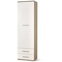 Garderobe Abdel - Hvit/eik Garderobe Abdel - Hvit/eik