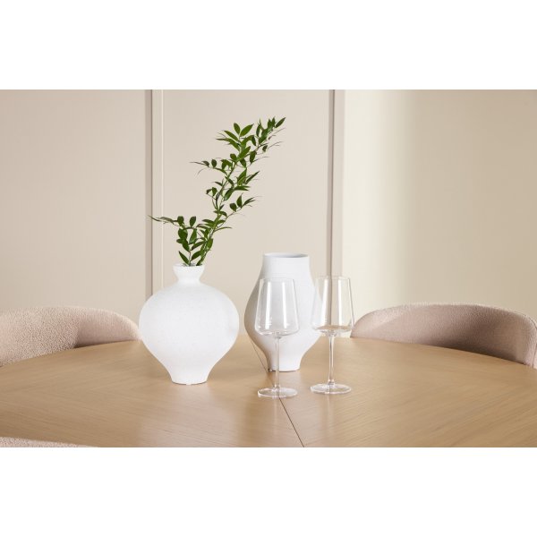 Spisebord Strada med 4 Astoria stoler - Beige/hvitvask Spisebord Strada med 4 Astoria stoler - Beige/hvitvask