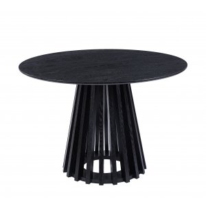 Inez rundt spisebord Ø120 cm - Sortbeiset eik Inez rundt spisebord Ø120 cm - Sortbeiset eik