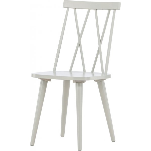 Mariette spisestol i flettet graktig