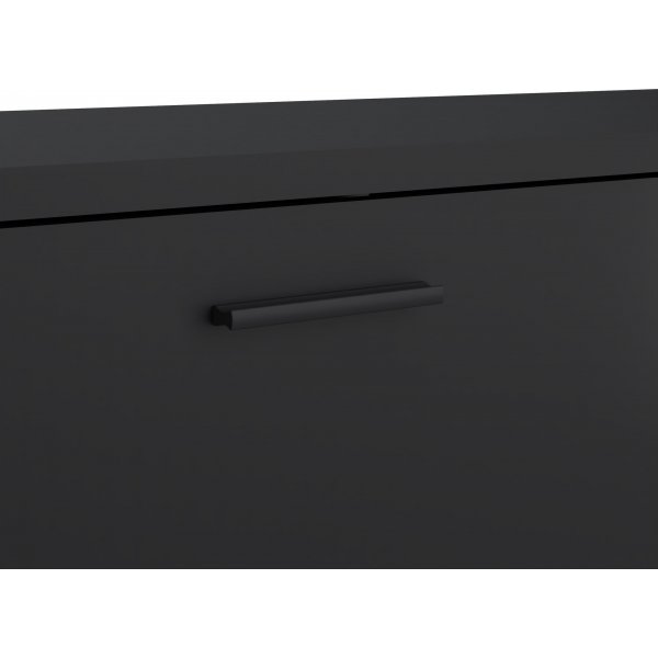 Media wide media benk med skuffer - Sort Media wide media benk med skuffer - Sort