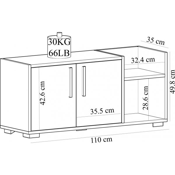 Susanne skoskap - Hvit Susanne skoskap - Hvit