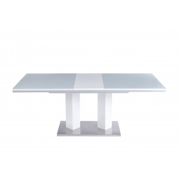 Colombia spisebord uttrekkbart 160-200 cm - Hvit