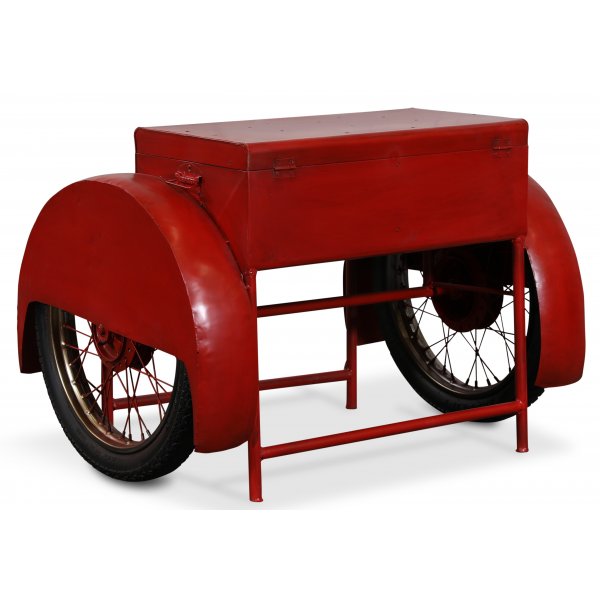 Barvogn - Rød metall Barvogn - Rød metall