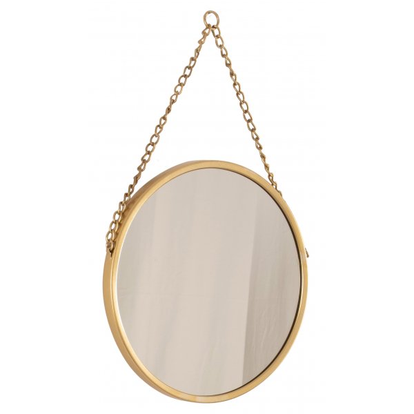 Alice speil diameter 31 cm messing