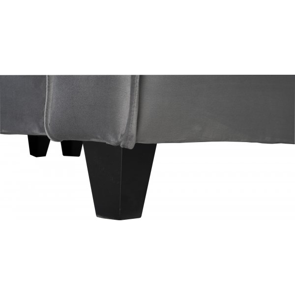 Brandy Lounge - 3,5-seters sofa XL (sølvgrå fløyel) + Tekstilrens for møbler Brandy Lounge - 3,5-seters sofa XL (sølvgrå fløyel) + Tekstilrens for møbler