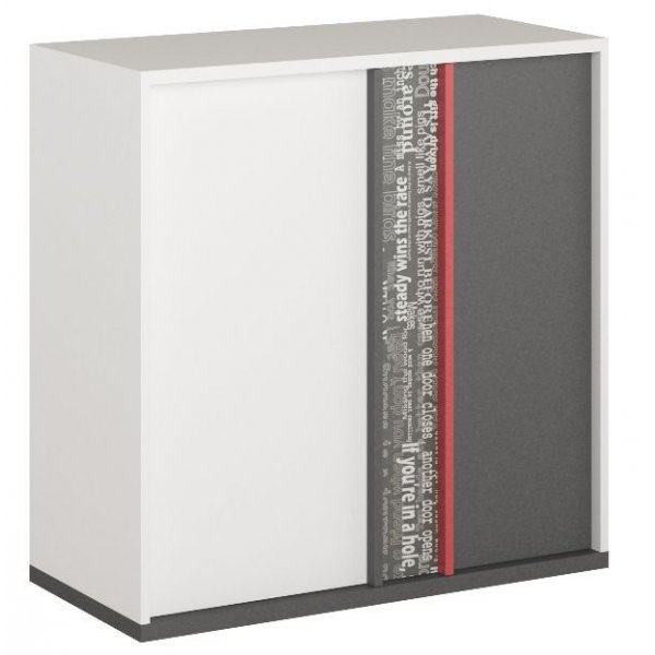 Jacklyn sidebord - Hvit/graphite