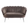 Musslan 2-seters sofa - Brun / krom Musslan 2-seters sofa - Brun / krom