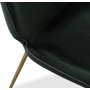 Deco velvet stol - Grnn / Messing