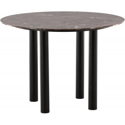 Sjsteins spisebord 106 cm - Brun/svart
