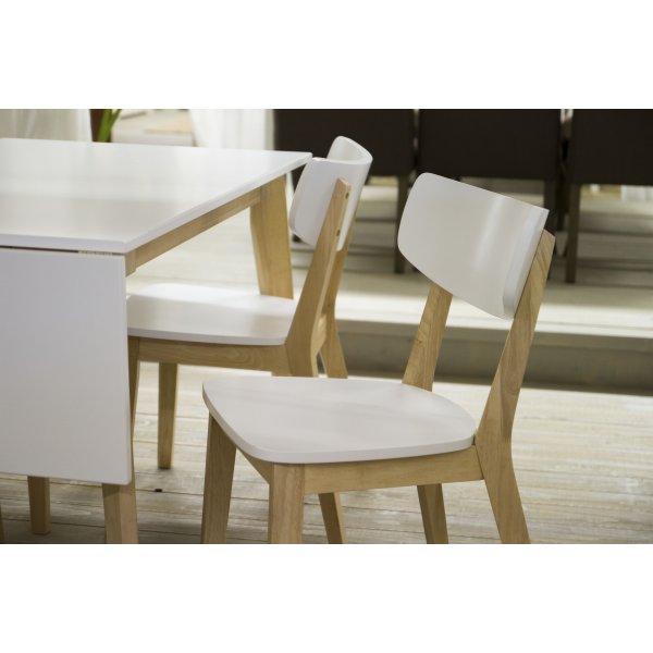 Nordkap stol - Hvit/lys eik Nordkap stol - Hvit/lys eik
