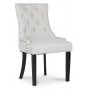 Paris spisegruppe sort bord med 4 Tuva stoler i beige stoff
