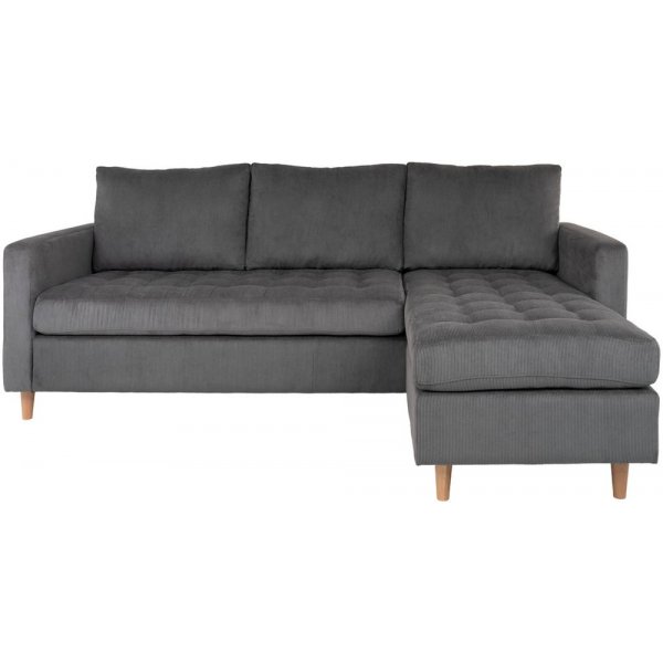Firenze Divansofa - Mrkegr/bk