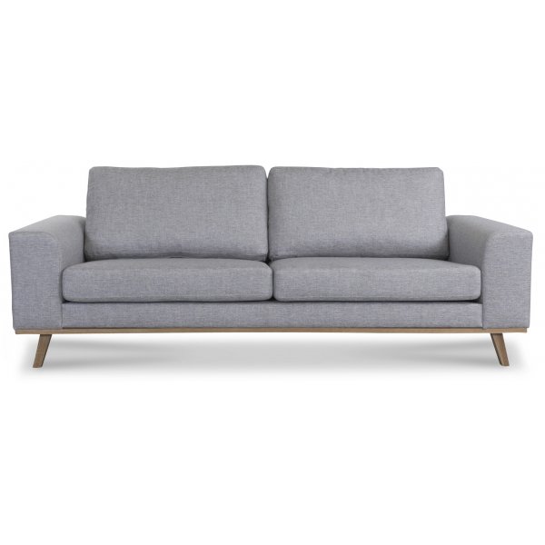 Stockholm 3-seters sofa - Gr/Eik