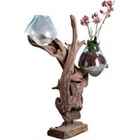 San Marino vanndråpevase - Teak / Glass - 100 cm San Marino vanndråpevase - Teak / Glass - 100 cm