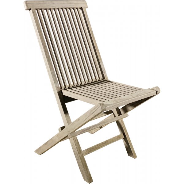 Saltö utespisegruppe, rundt bord på Ø120 cm med 4 spisestoler - Grå teak Saltö utespisegruppe, rundt bord på Ø120 cm med 4 spisestoler - Grå teak