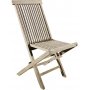 Salt utespisegruppe, rundt bord p 120 cm med 4 spisestoler - Gr teak