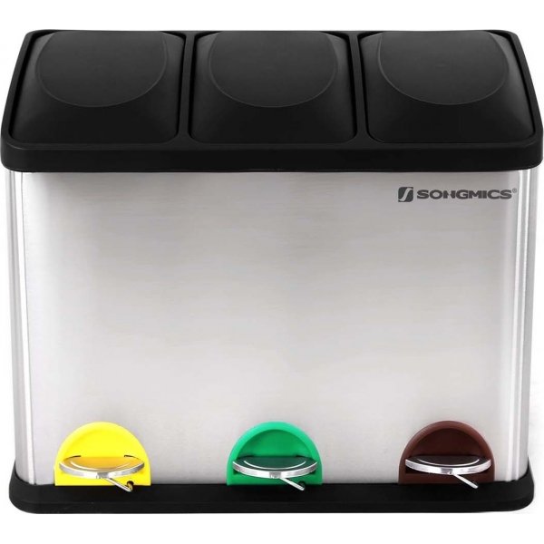 Maiken avfallsbeholder 54 l - Slv/sort