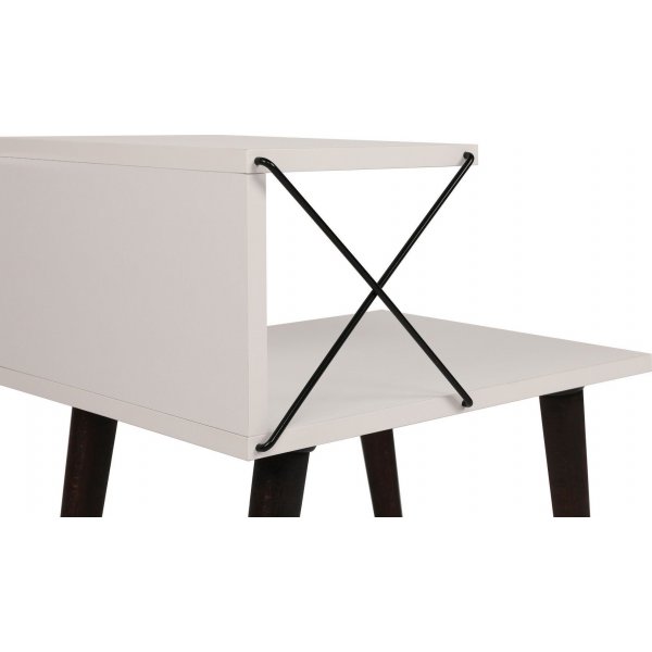 Cross nattbord - Hvit