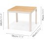 Portals spisegruppe 2 - Hvit/teak