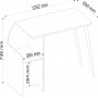 Suave skrivebord 125,2 x 60 cm - Lys valntt/beige