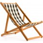 Repose Beach Deck Chair - Grnn/Hvit