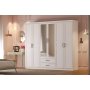 Henna garderobe 210 x 50 x 182 cm - Hvit