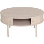 Slide sofabord 90 cm - Hvitpigmentert eik