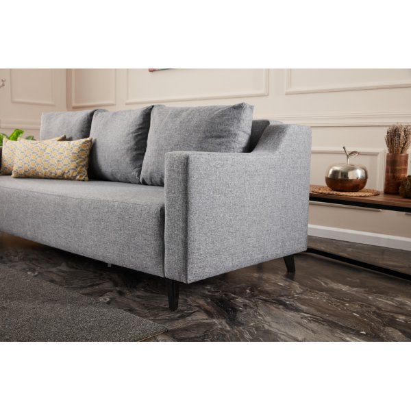 Doga 3-seters sovesofa - Grå Doga 3-seters sovesofa - Grå