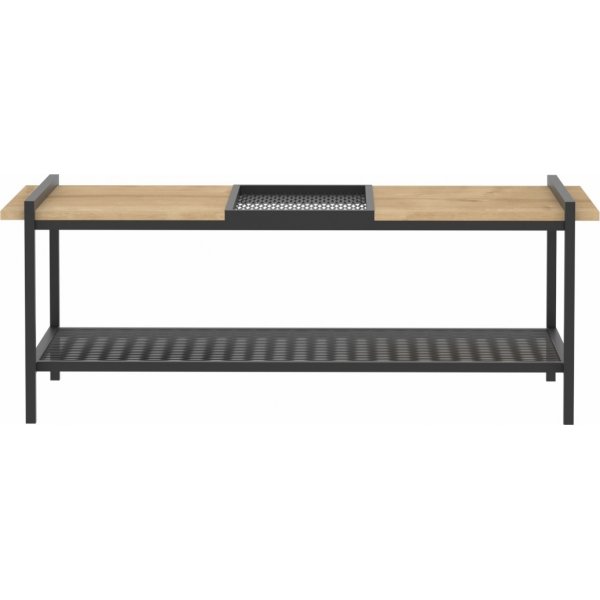 Mata salongbord 120 x 56 cm - Valnøtt/svart Mata salongbord 120 x 56 cm - Valnøtt/svart