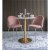 Bolzano spisebord - Marmor imitasjon / messing - 70 + Flekkfjerner for mbler