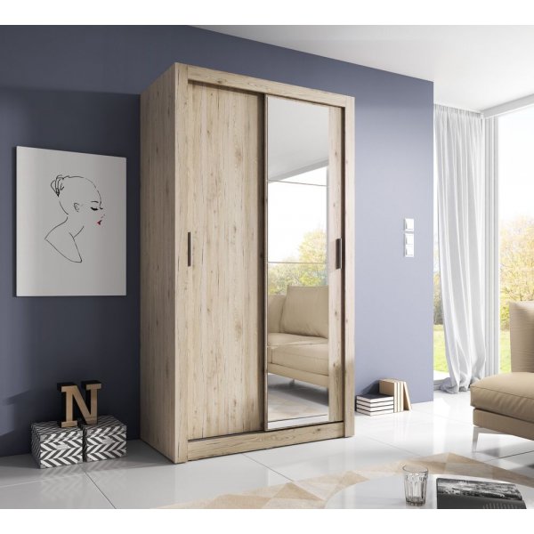 Mervyn garderobe 120 - San remo eik