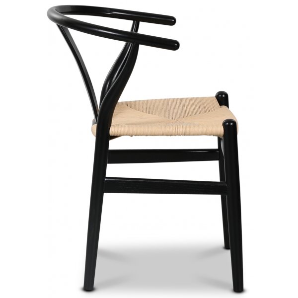 Sunda spisestol - Svart / Flettet sete Sunda spisestol - Svart / Flettet sete