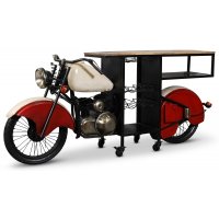 Glider motorsykkel barbord/bardisk - Metall/mango Glider motorsykkel barbord/bardisk - Metall/mango