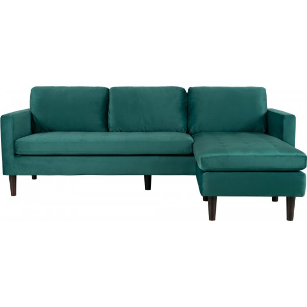 Firenze divansofa - Mørkegrønn/Svart Firenze divansofa - Mørkegrønn/Svart